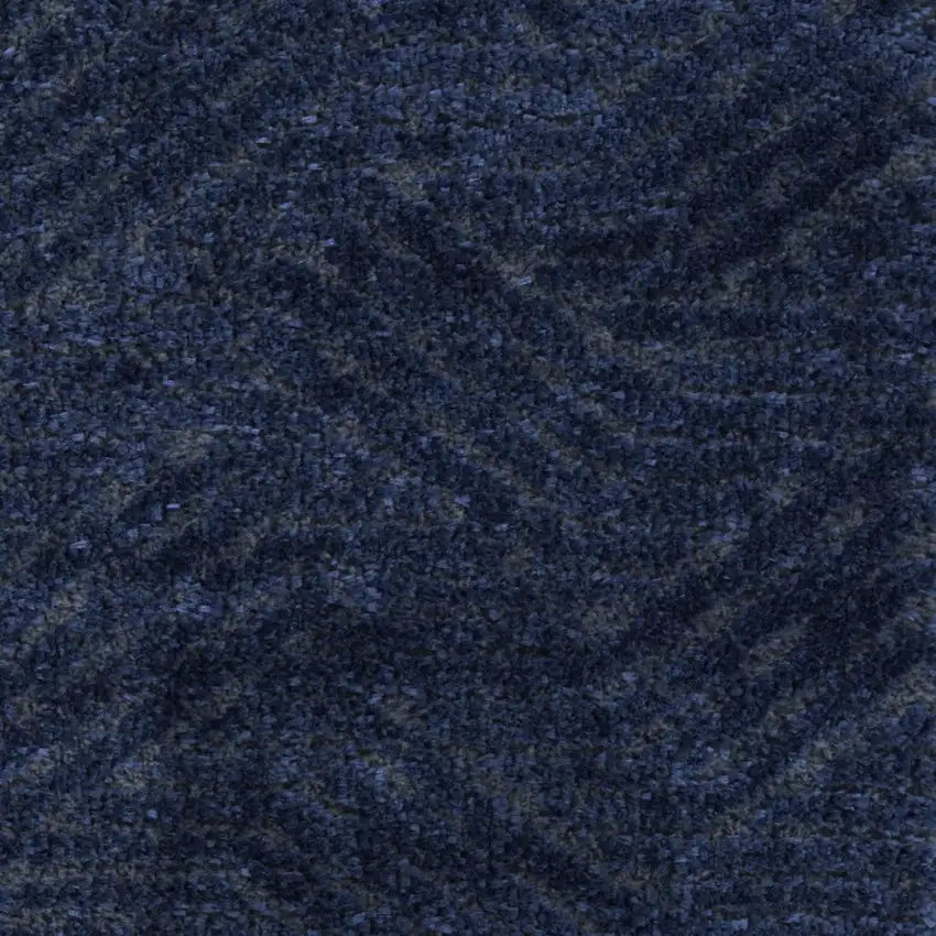 Blue Abstract Power Loom Area Rug Photo 7