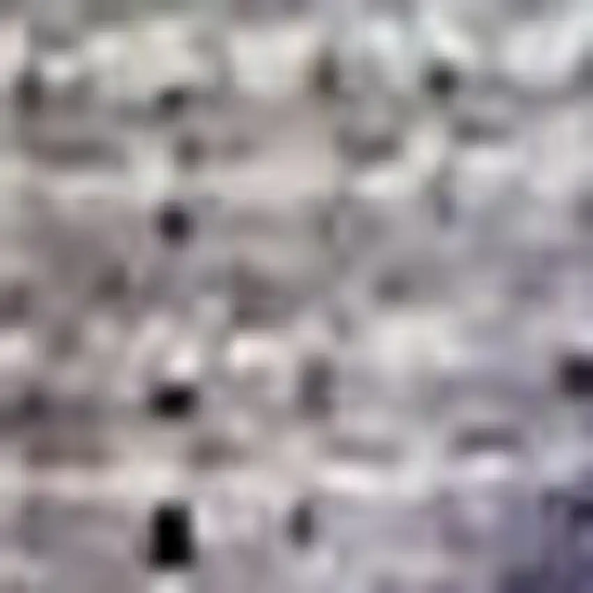 Blue Abstract Power Loom Non Skid Area Rug Photo 2