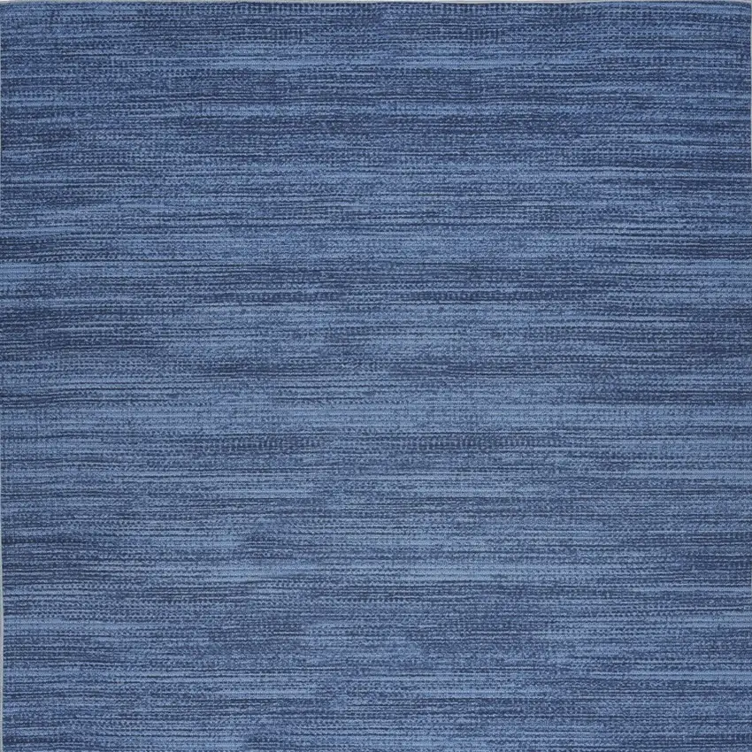 Blue Abstract Power Loom Washable Non Skid Area Rug Photo 5