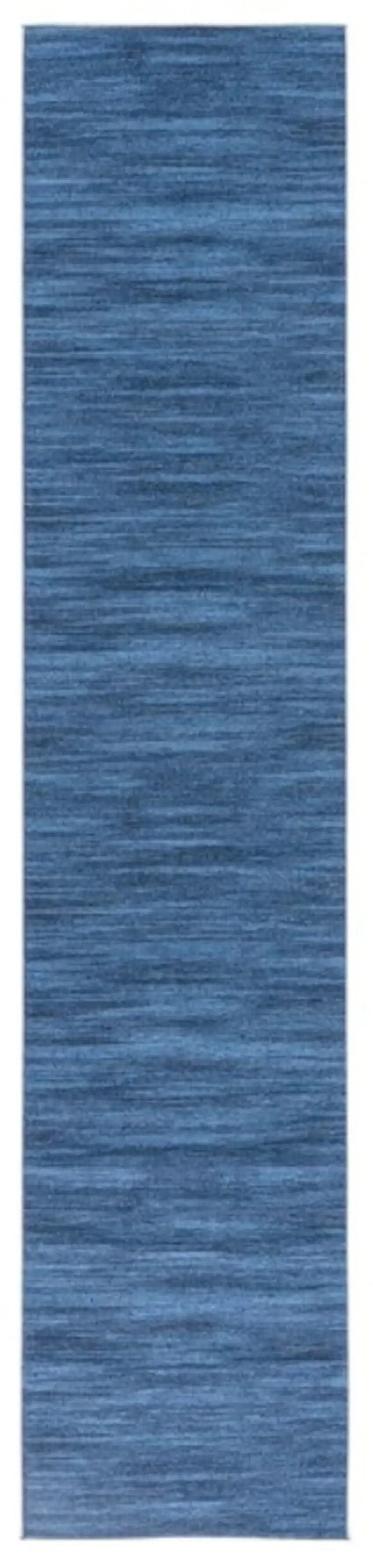 Blue Abstract Power Loom Washable Non Skid Runner Rug Photo 1
