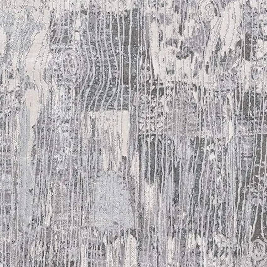 Blue Abstract Power Loom Area Rug Photo 4