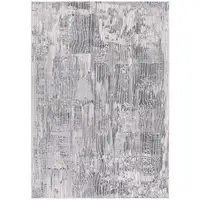 Photo of Blue Abstract Strokes Area Rug