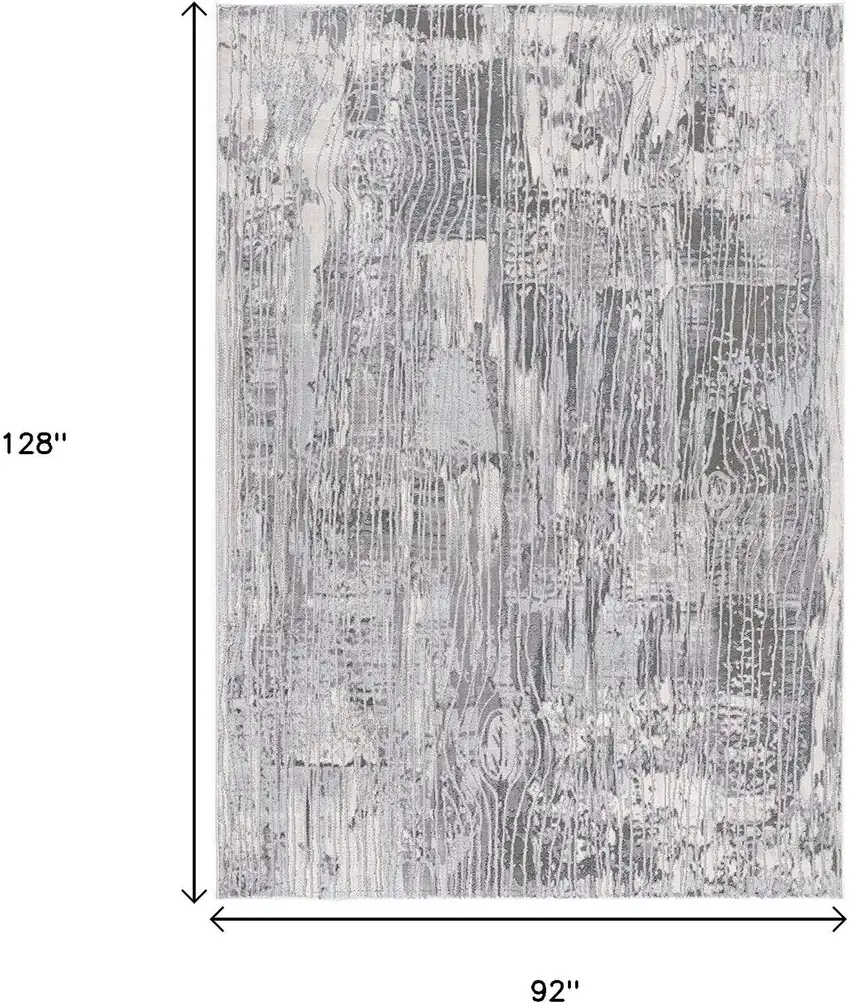 Blue Abstract Power Loom Area Rug Photo 3