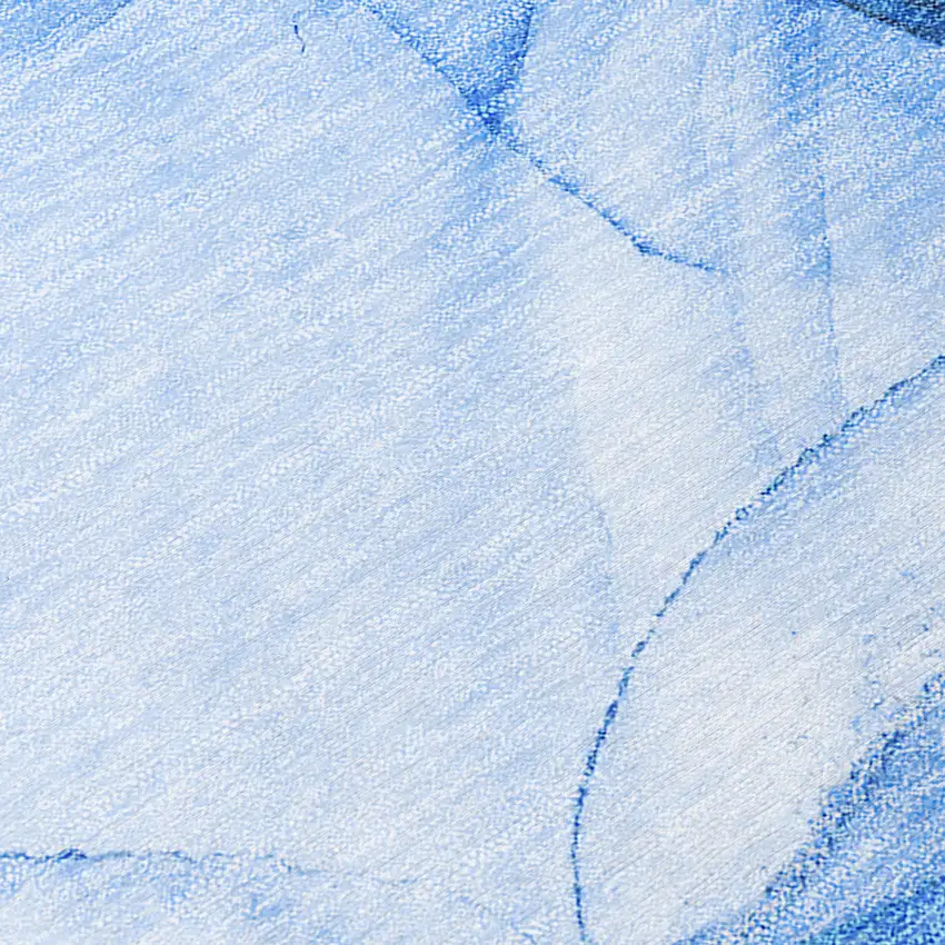 Blue Abstract Washable Non Skid Indoor Outdoor Area Rug Photo 8