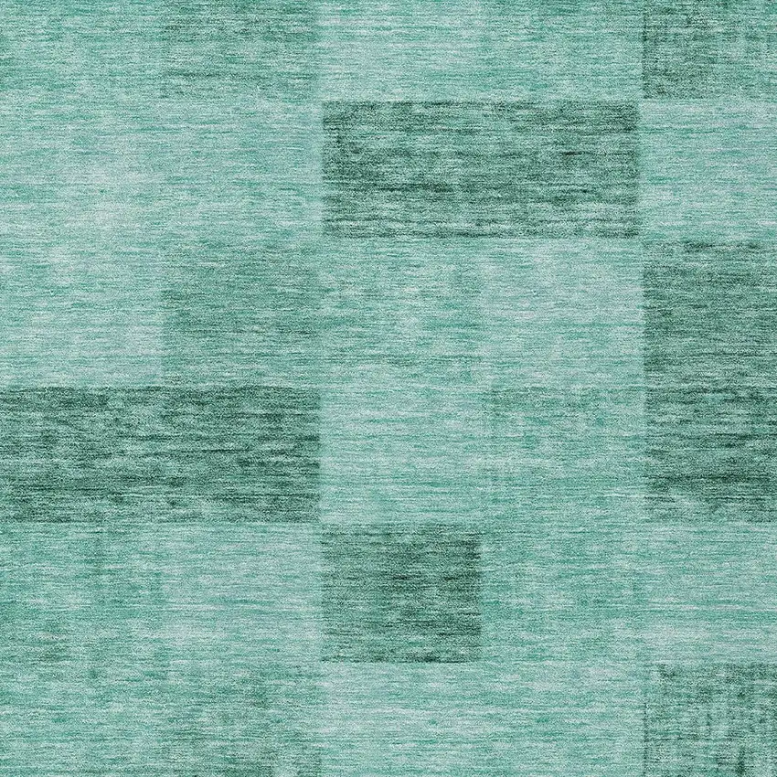 Blue And Aqua Geometric Washable Indoor Outdoor Area Rug Photo 5