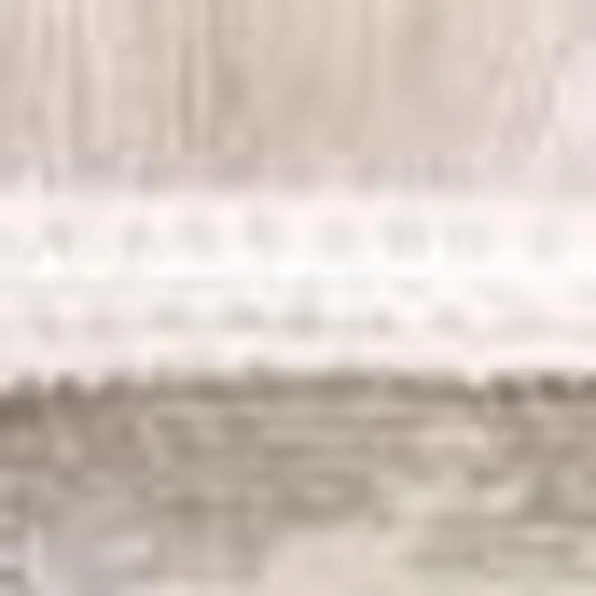 Blue And Beige Abstract Runner Rug Photo 5