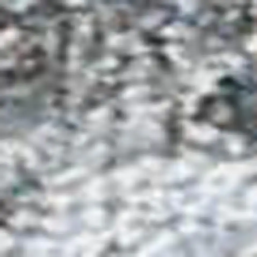 Blue And Beige Geometric Washable Indoor Outdoor Area Rug Photo 2