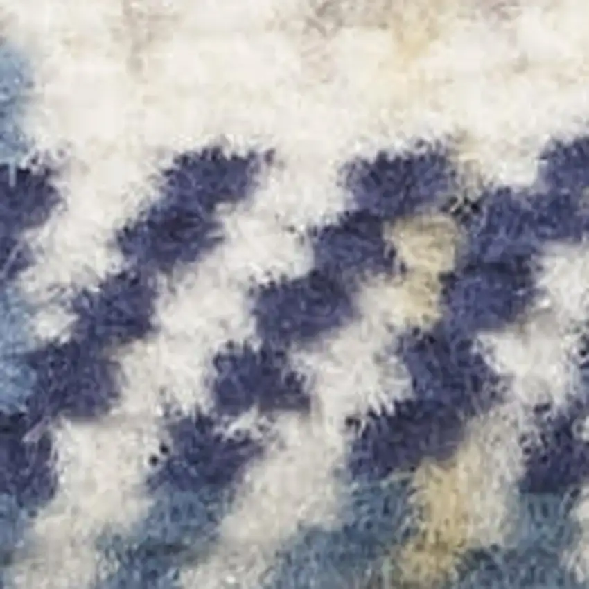 Blue And Beige Plaid Area Rug Photo 3