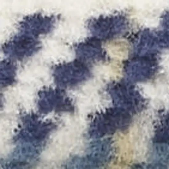 Blue And Beige Plaid Area Rug Photo 2