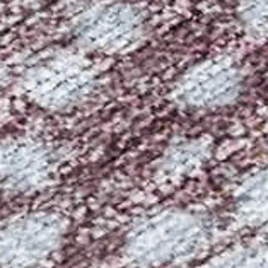 Blue And Brown Geometric Washable Indoor Outdoor Area Rug Photo 1