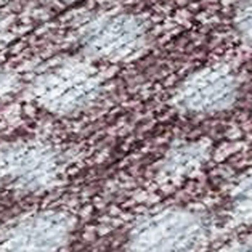 Blue And Brown Geometric Washable Indoor Outdoor Area Rug Photo 3