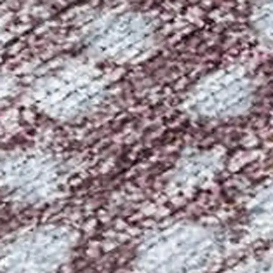 Blue And Brown Geometric Washable Indoor Outdoor Area Rug Photo 3