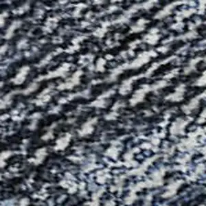 Photo of Blue And Charcoal Damask Washable Area Rug With UV Protection