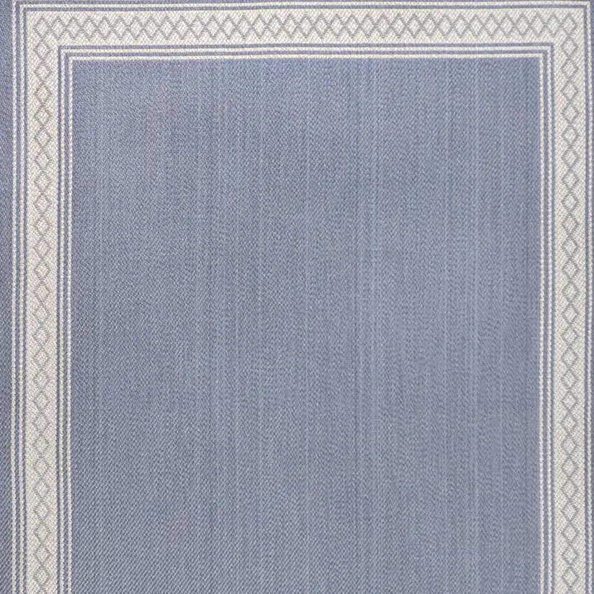 Blue And Cream Indoor Outdoor Area Rug Photo 2