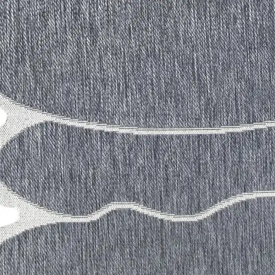 Blue And Cream Medallion Indoor Outdoor Area Rug Photo 2