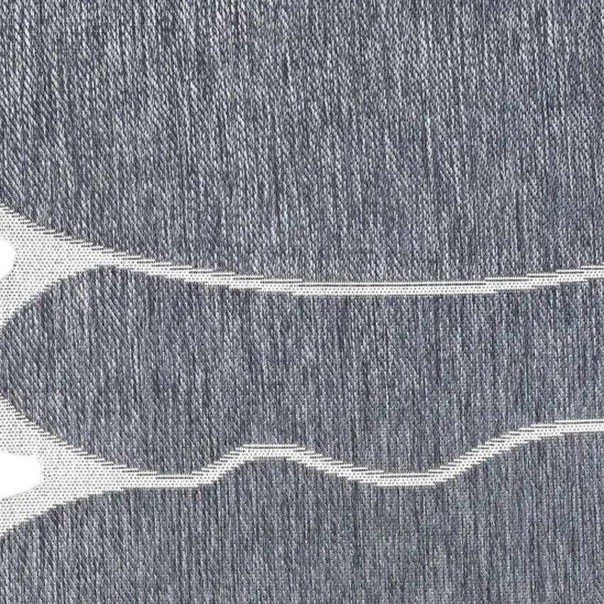 Blue And Cream Medallion Indoor Outdoor Area Rug Photo 2