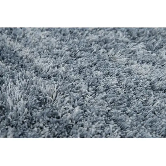 Blue And Dark Blue Hand Tufted Area Rug Photo 4