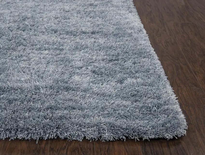 Blue And Dark Blue Hand Tufted Area Rug Photo 2