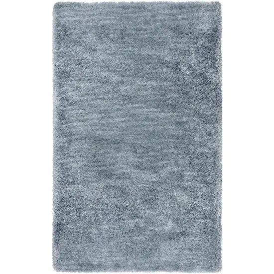 Blue And Dark Blue Hand Tufted Area Rug Photo 1
