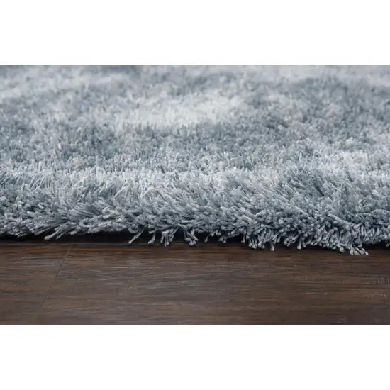 Blue And Dark Blue Hand Tufted Area Rug Photo 5