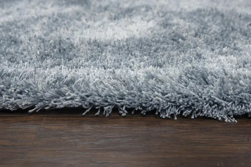 Blue And Dark Blue Hand Tufted Area Rug Photo 5