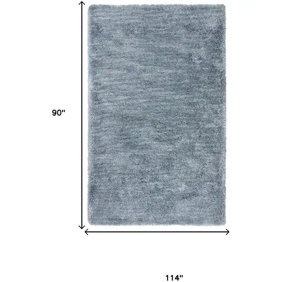 Blue And Dark Blue Hand Tufted Area Rug Photo 6