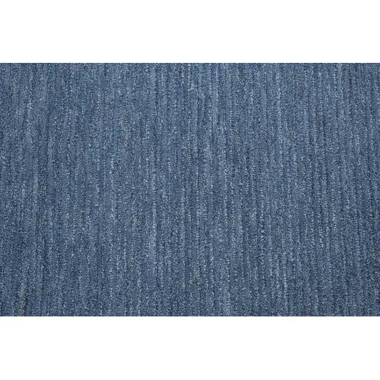 Blue And Dark Blue Wool Hand Tufted Area Rug Photo 3