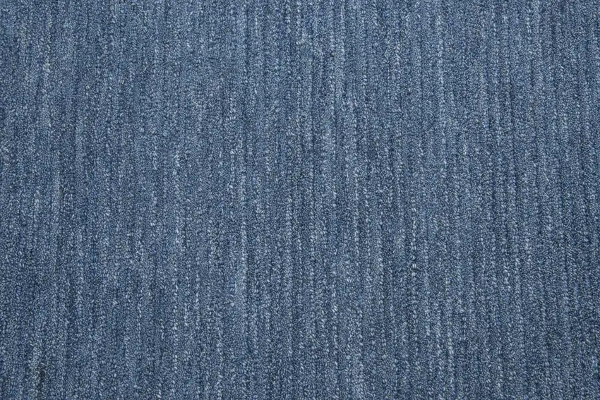 Blue And Dark Blue Wool Hand Tufted Area Rug Photo 3