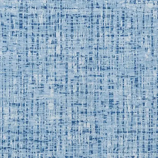 Blue And Denim Blue Abstract Washable Indoor Outdoor Area Rug Photo 3