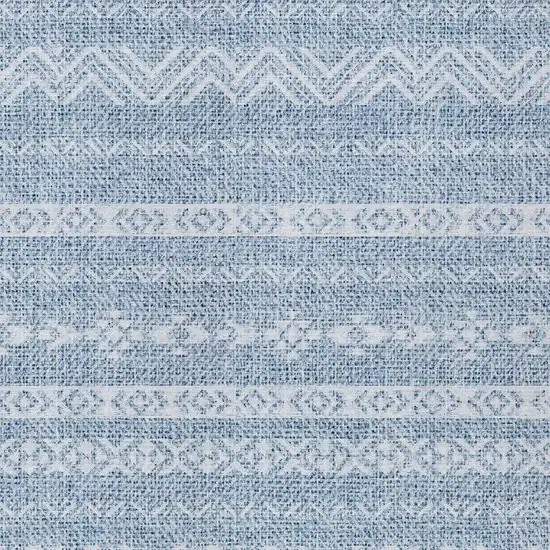 Blue And Denim Blue Southwestern Washable Indoor Outdoor Area Rug Photo 5