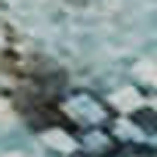 Blue And Gold Abstract Washable Area Rug With UV Protection Photo 2