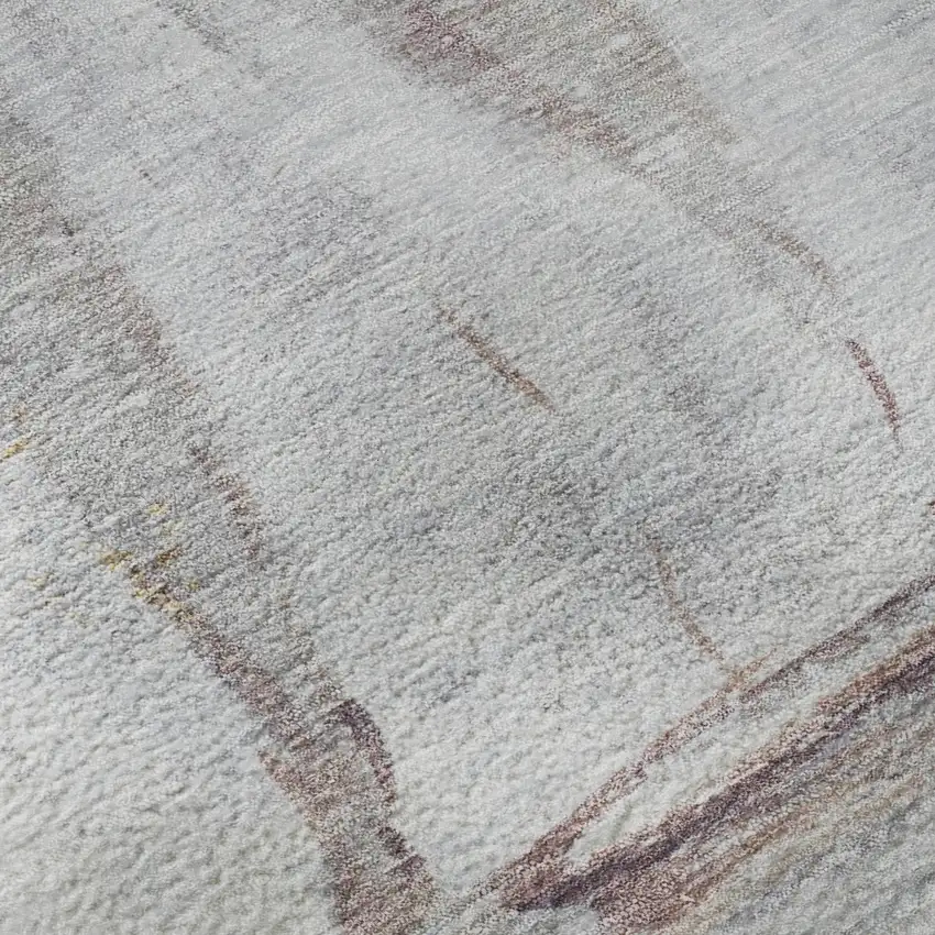 Blue And Gold Nautical Washable Area Rug With UV Protection Photo 3