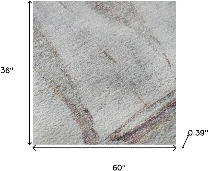 Blue And Gold Nautical Washable Area Rug With UV Protection Photo 9