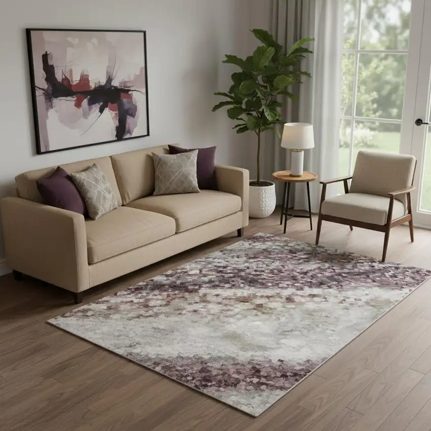 Blue And Gold Nautical Washable Area Rug With UV Protection Photo 2