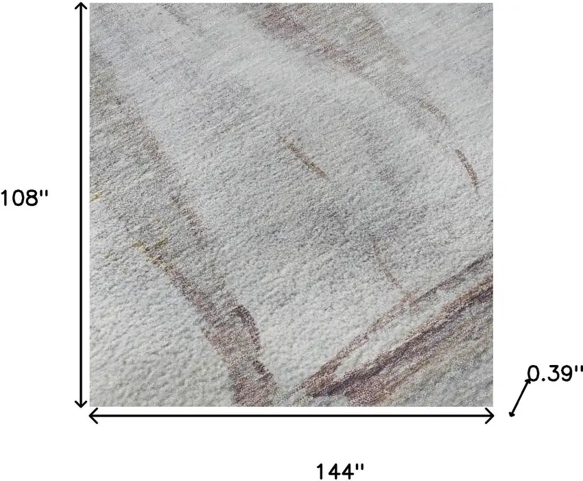 Blue And Gold Nautical Washable Area Rug With UV Protection Photo 9