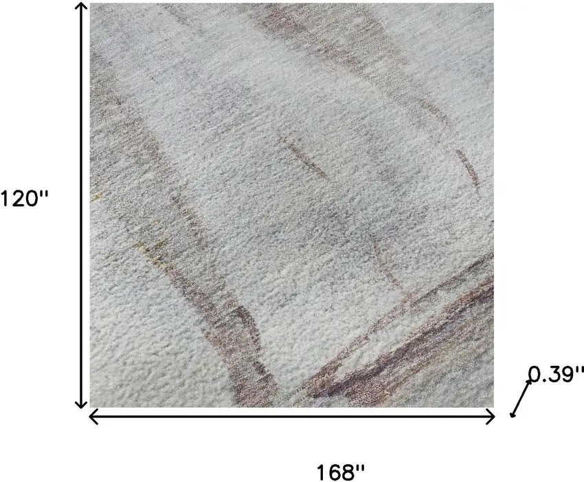 Blue And Gold Nautical Washable Area Rug With UV Protection Photo 8