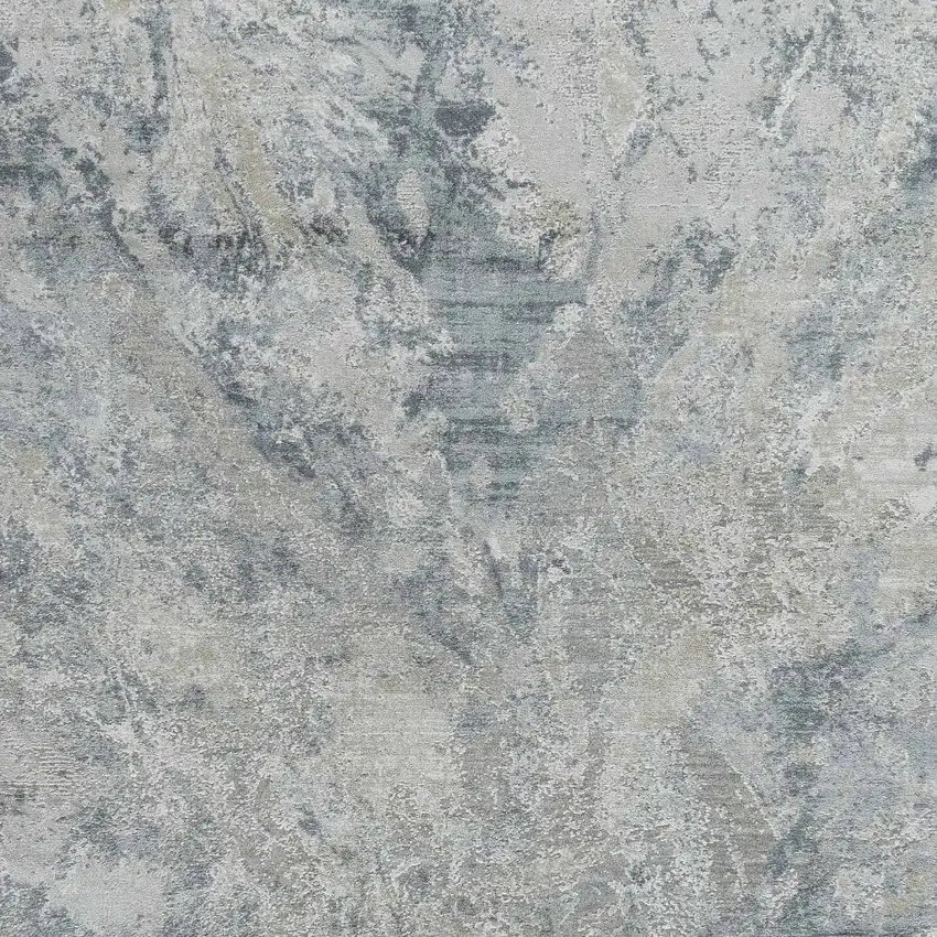 Blue And Gray Abstract Area Rug Photo 4