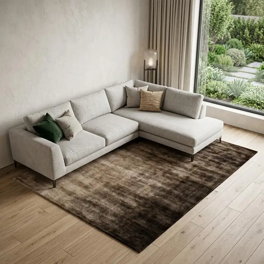 Blue And Gray Abstract Area Rug Photo 1