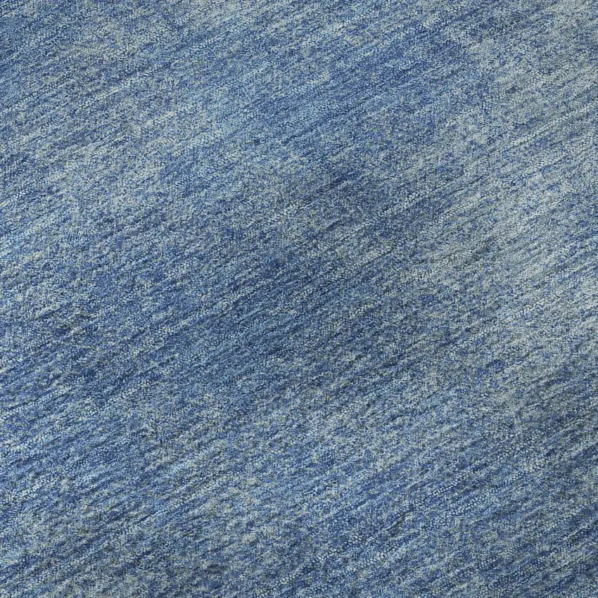 Blue And Gray Abstract Washable Area Rug With UV Protection Photo 9