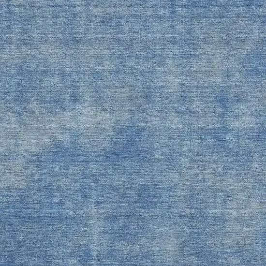 Blue And Gray Abstract Washable Area Rug With UV Protection Photo 2