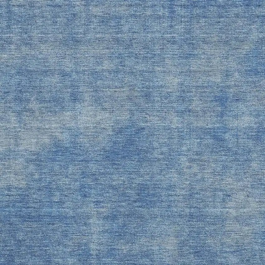 Blue And Gray Abstract Washable Area Rug With UV Protection Photo 2