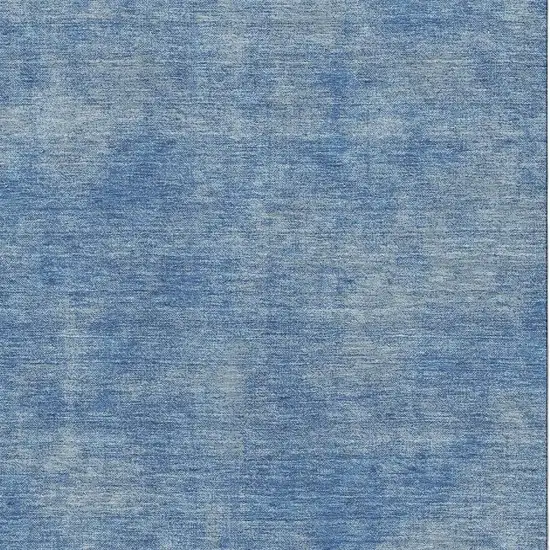 Blue And Gray Abstract Washable Area Rug With UV Protection Photo 2