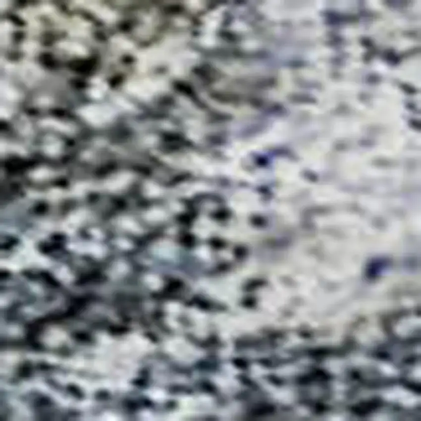 Blue And Gray Abstract Washable Area Rug With UV Protection Photo 2