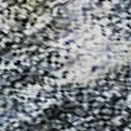 Blue And Gray Abstract Washable Area Rug With UV Protection Photo 3