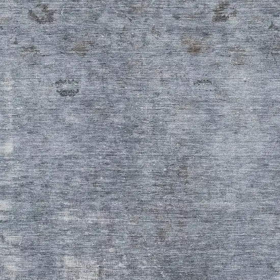 Blue And Gray Abstract Washable Area Rug With UV Protection Photo 2