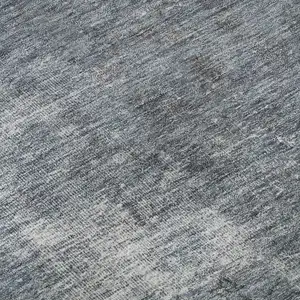 Photo of Blue And Gray Abstract Washable Area Rug With UV Protection