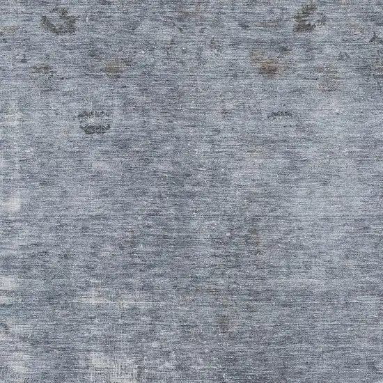 Blue And Gray Abstract Washable Area Rug With UV Protection Photo 2