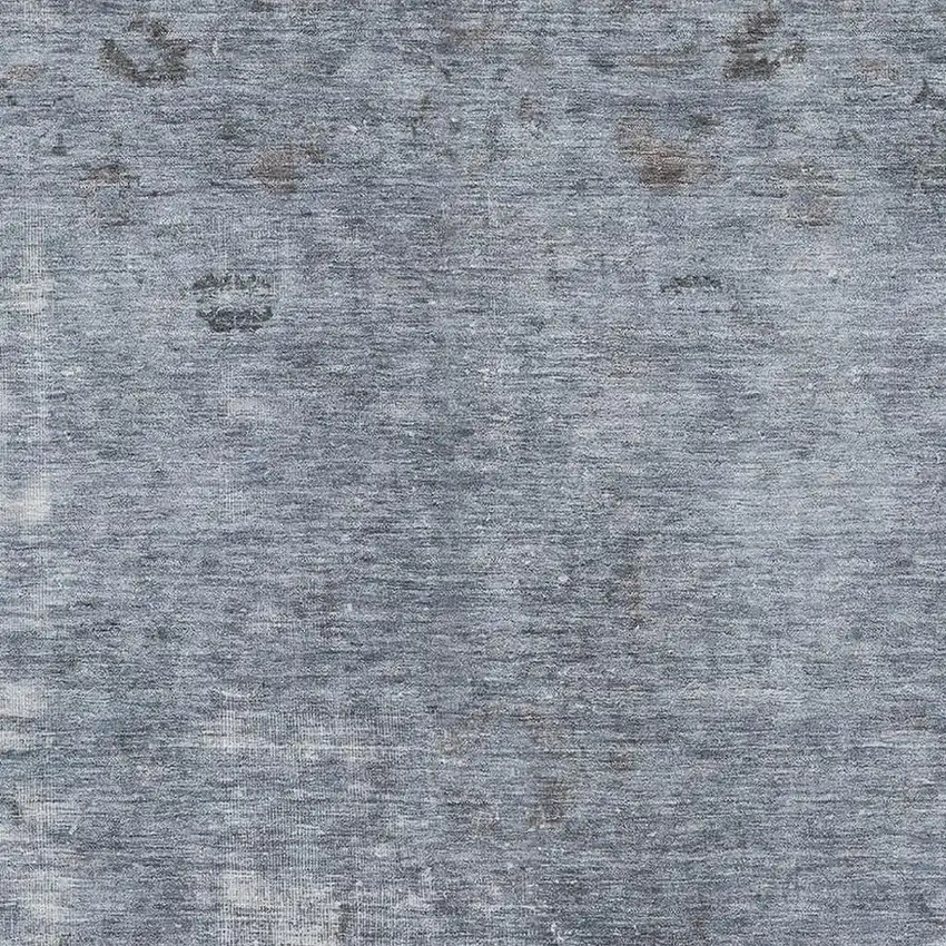 Blue And Gray Abstract Washable Area Rug With UV Protection Photo 2