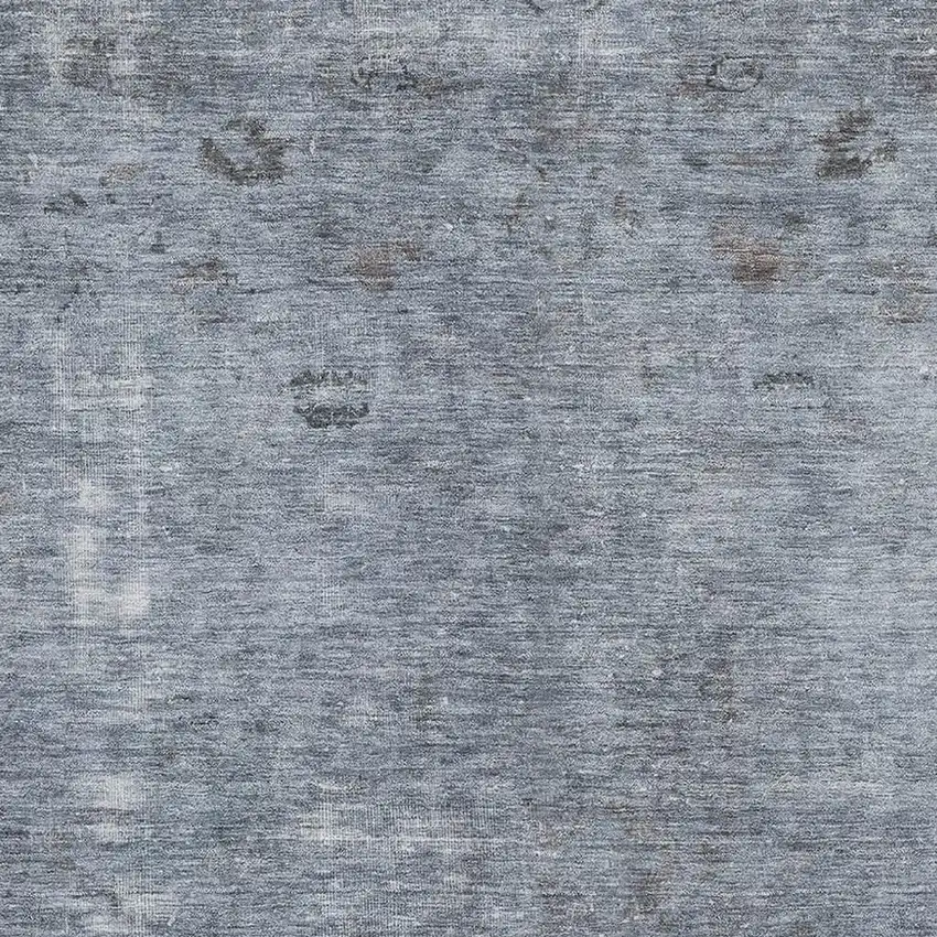 Blue And Gray Abstract Washable Area Rug With UV Protection Photo 2