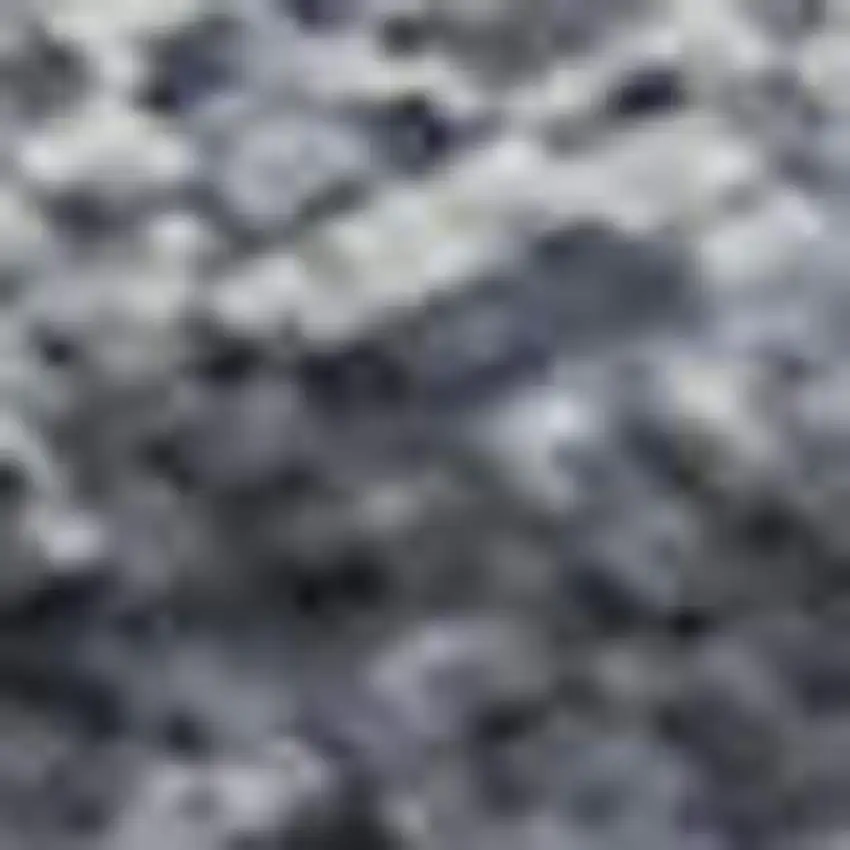 Blue And Gray Abstract Washable Area Rug With UV Protection Photo 2